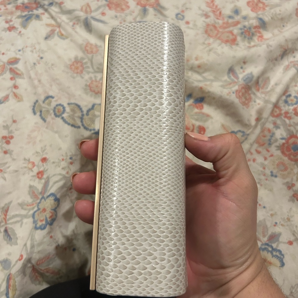 Jimmy Choo Textured Cream Sunglasses Case